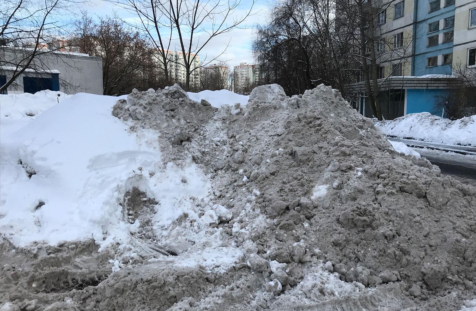Грязный снег